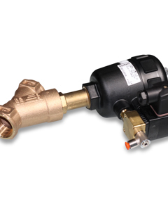 Slanted  seat valve pneum. 1" 24V DC type 2002-A cpl